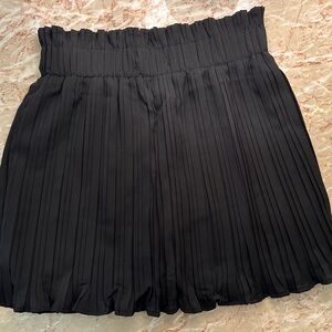 Black Pleated Women's Skort